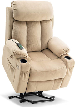 BEIGE FABRIC Reclining Lift Chair - Mcombo - Wasatch Medical Supply