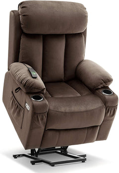 BROWN FABRIC Reclining Lift Chair - Mcombo - Wasatch Medical Supply