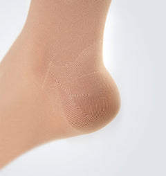 duomed advantage 20-30 mmHg Calf High Open Toe Compression Stockings, Beige, Small-Petite