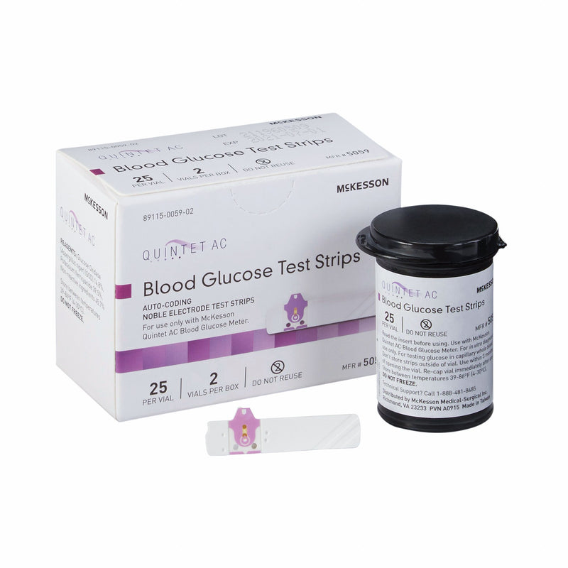 Diagnostic>Diabetes Supply>Glucose Meter Test Strips - McKesson - Wasatch Medical Supply
