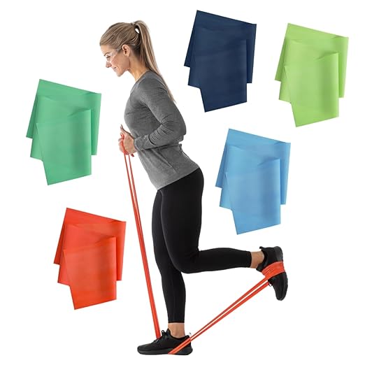 Non-Latex Exercise Band, 5 Pack