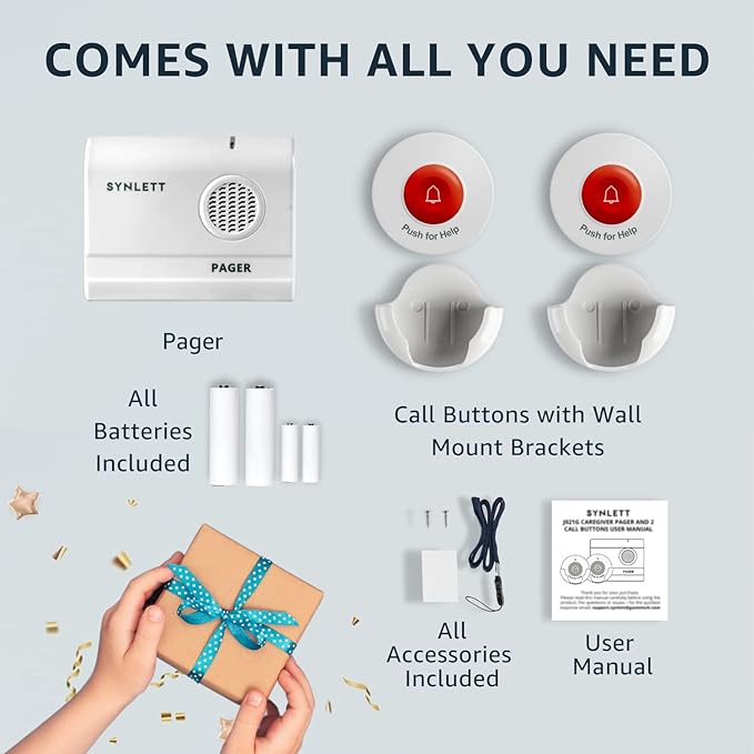 Caregiver Pager Wireless Call Buttons