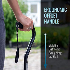 Ergonomic Hand Grip and Wrist Strap DMI Walking Cane and Walking Stick
