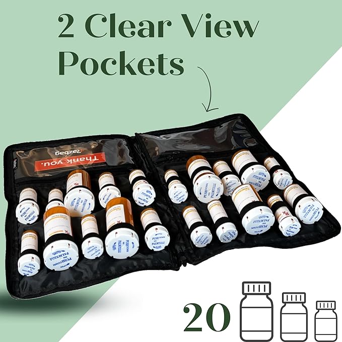 RazBag Pill Bottle Organizer Bag