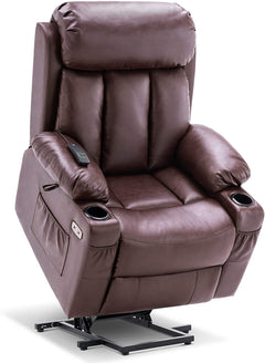 DARK BROWN Reclining Lift Chair - Mcombo - Wasatch Medical Supply