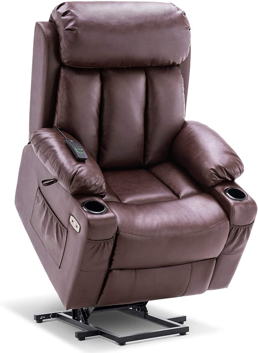 DARK BROWN Reclining Lift Chair - Mcombo - Wasatch Medical Supply