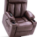 DARK BROWN Reclining Lift Chair - Mcombo - Wasatch Medical Supply