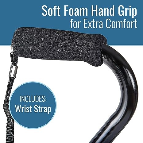 Ergonomic Hand Grip and Wrist Strap DMI Walking Cane and Walking Stick