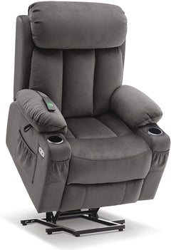 GREY FABRIC Reclining Lift Chair - Mcombo - Wasatch Medical Supply