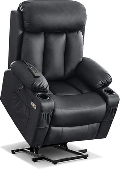 SOLID BLACK Reclining Lift Chair - Mcombo - Wasatch Medical Supply