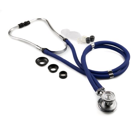 Sprague Stethoscope McKesson LUMEON™ Blue 2-Tube 22 Inch Tube Double-Sided Chestpiece