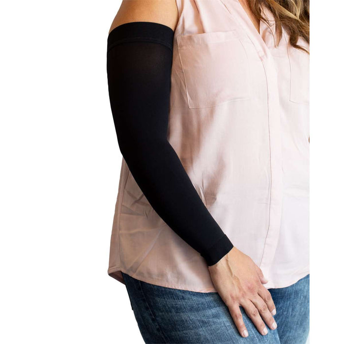 mediven comfort 30-40 mmHg Compression Arm Sleeve w/Micro Dot Silicone Topband (Extra-Wide)