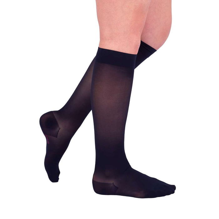 mediven sheer & soft 20-30 mmHg Calf High Closed Toe Compression Stockings