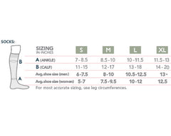 Rejuva Coolmax 15-20 mmHg Knee High Compression Socks