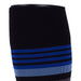 Rejuva Motley Stripe 20-30 mmHg Compression Socks Black/Blue Size S