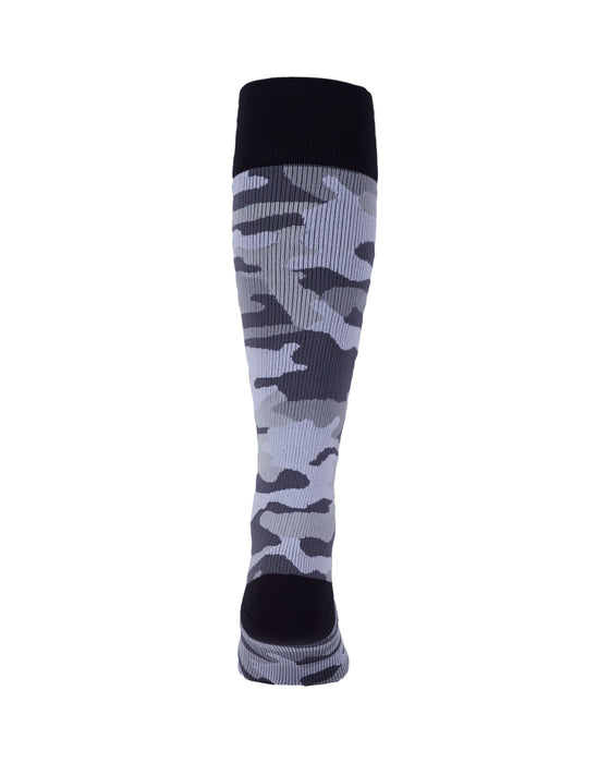 Rejuva Camo 15-20 mmHg Compression Socks Black/Grey Size S