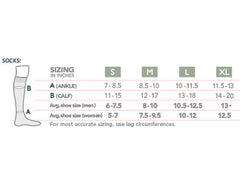 Rejuva Sheer Dot 20-30 mmHg Knee High Compression Socks