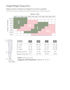 Rejuva Seamless Compression Leggings 15-20 mmHg Black Size S