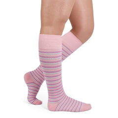 Rejuva Stripe 15-20 mmHg Knee High Compression Socks