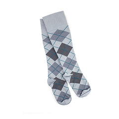 Rejuva Argyle Compression Socks 15-20 Smoke Size S