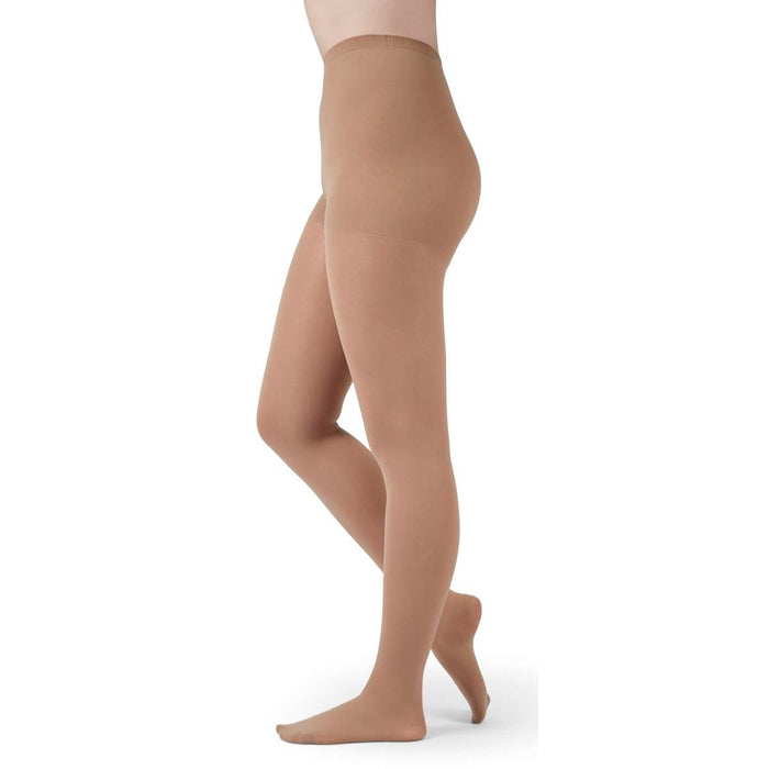 medi assure 20-30 mmHg Panty Closed Toe Compression Stockings, Beige, Small-Standard