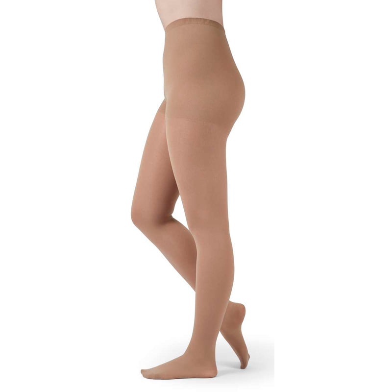 medi assure 20-30 mmHg Panty Closed Toe Compression Stockings, Beige, Small-Standard