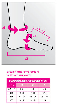 circaid juxtafit Premium Ankle Foot Wrap, Small