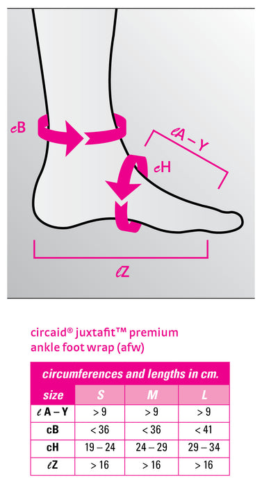 circaid juxtafit Premium Ankle Foot Wrap, Small