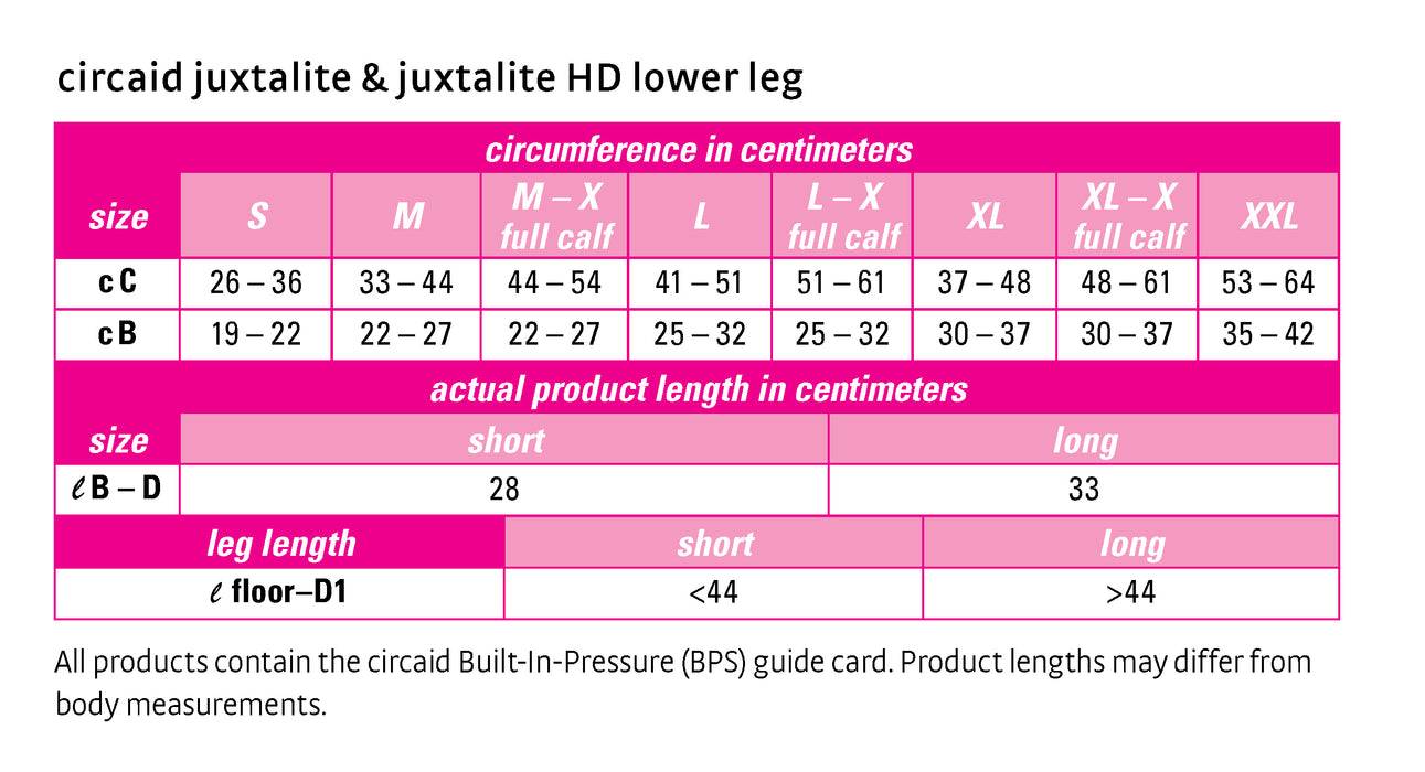 circaid juxtalite HD Lower Leg Compression Wrap, Small, Long