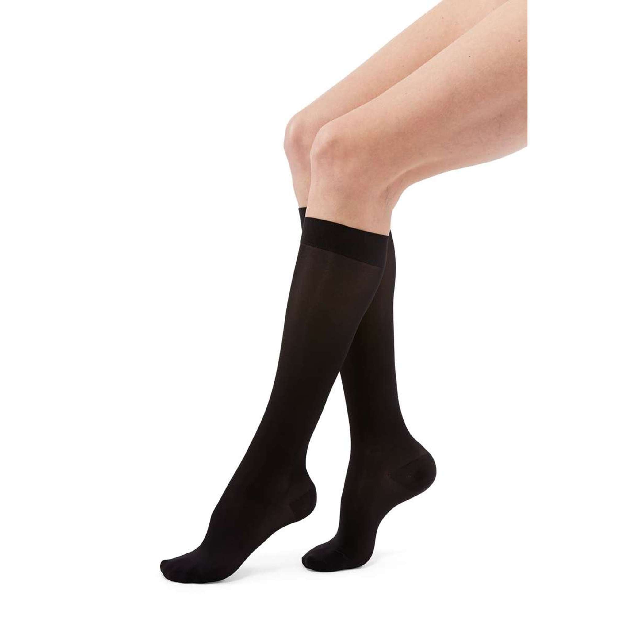 duomed transparent 15-20 mmHg Calf High Closed Toe Compression Stockings