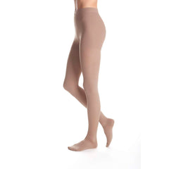 duomed advantage 30-40 mmHg Panty Closed Toe Compression Stockings, Beige, Small-Petite