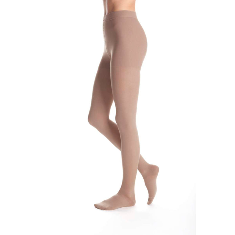 duomed advantage 20-30mmHg Panty Closed Toe Compression Stockings, Beige, X-Small-Petite
