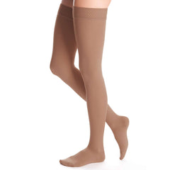 duomed advantage 15-20 mmHg Thigh High w/Beaded Topband Closed Toe Compression Stockings