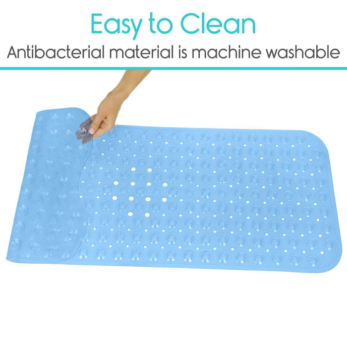 Vive 38" x 15" Bath Mat with Suction Cups