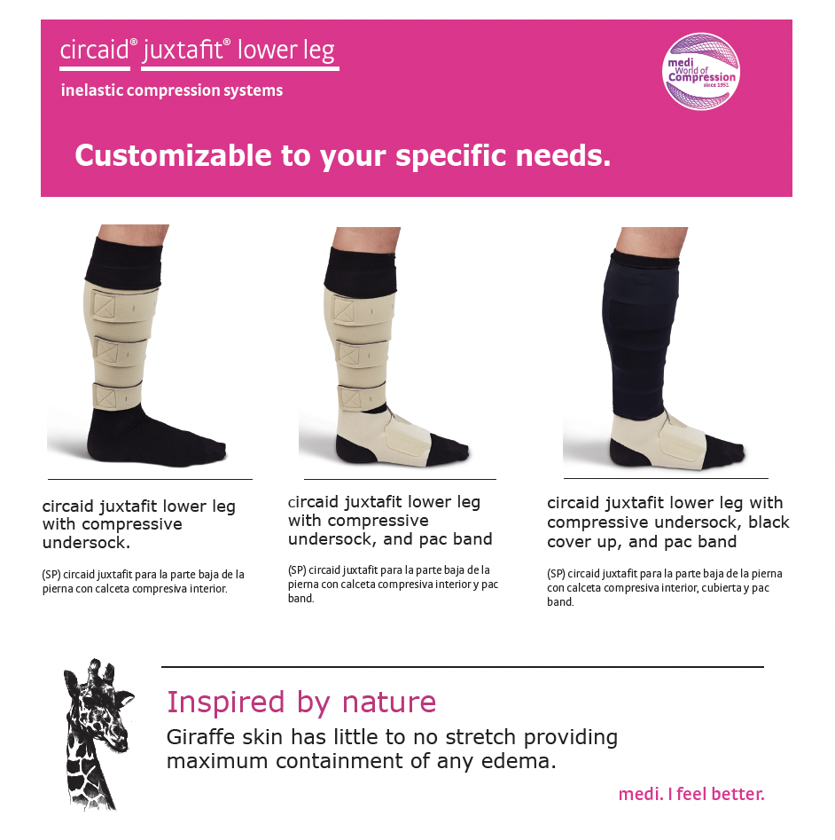 circaid juxtafit Essentials Inelastic Lower Leg Compression Wrap – Wasatch  Medical Supply