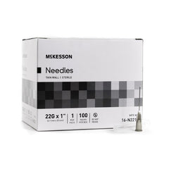 Mckesson Hypodermic Needle 22G x 1"100 Per Box