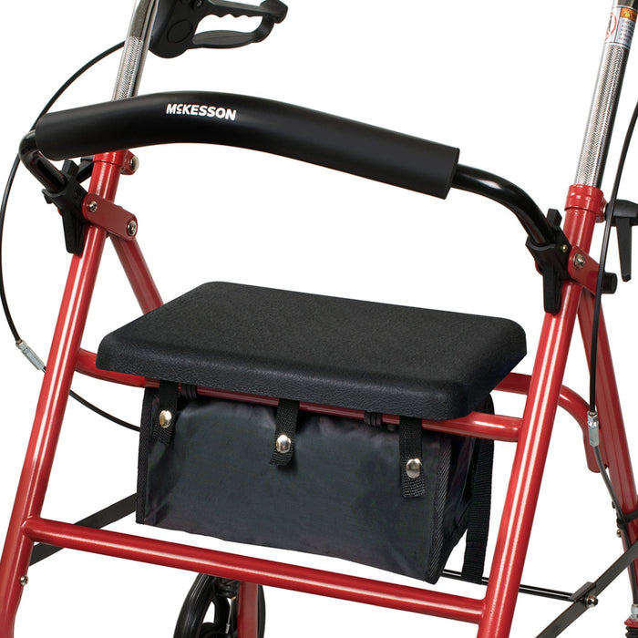 McKesson 4-wheel Folding Rollator with Steel Frame