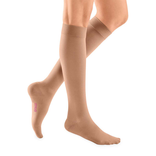 mediven plus 30-40 mmHg Calf High Closed Toe Compression Stockings, Beige, I-Standard