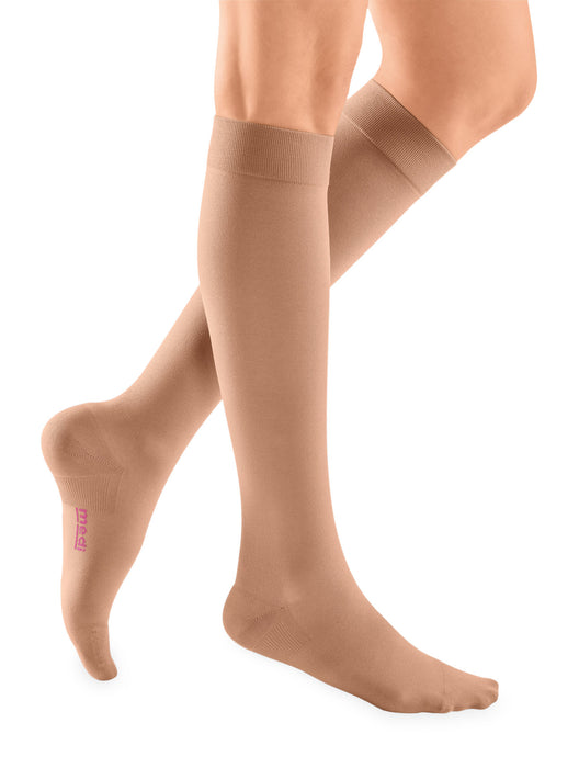 mediven plus 20-30 mmHg Calf High Closed Toe Compression Stockings, Beige, I-Petite