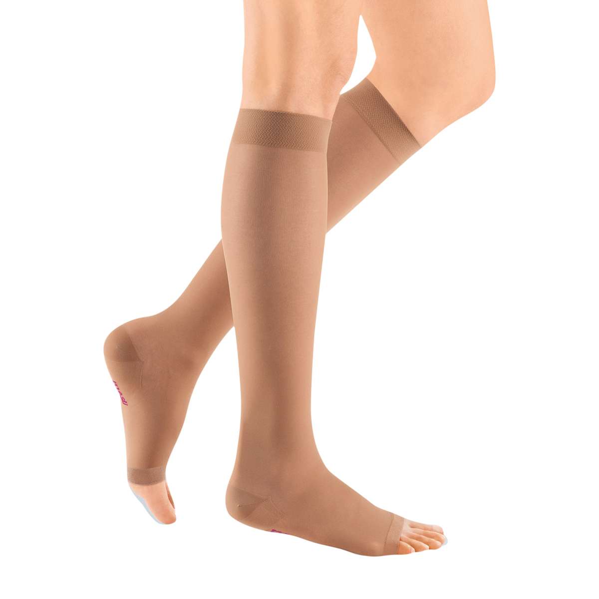 mediven sheer & soft 20-30 mmHg Calf High Open Toe Compression Stockings, Natural, I-Standard