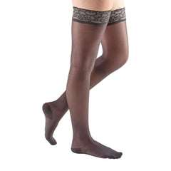 mediven sheer & soft 20-30 mmHg Thigh High w/Lace Silicone Topband Closed Toe Compression Stockings