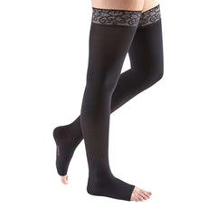mediven comfort 30-40 mmHg Thigh High w/Lace Topband Open Toe Compression Stockings