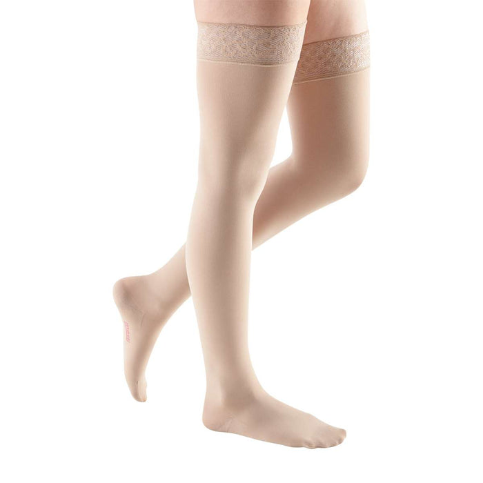 mediven comfort 15-20 mmHg Thigh w/Lace Topband Closed Toe Compression Stockings