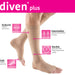 mediven plus 20-30 mmHg Calf High Closed Toe Compression Stockings, Beige, I-Petite