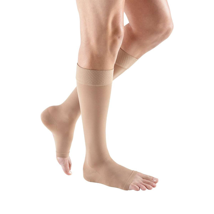 mediven plus 20-30 mmHg Calf High w/Silicone Topband Open Toe Compression Stockings