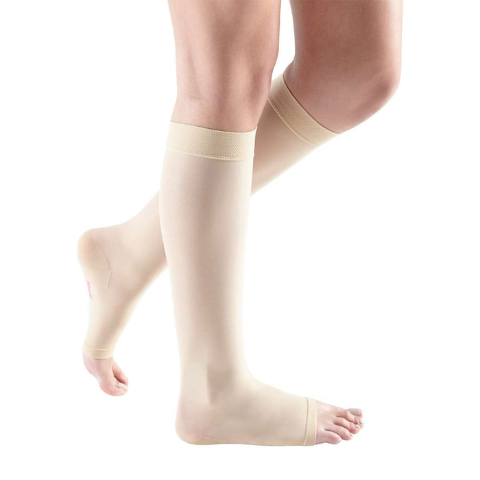 mediven sheer & soft 20-30 mmHg Calf High Open Toe Compression Stockings