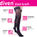 mediven sheer & soft 15-20 mmHg Panty Open Toe Compression Stockings, Natural, I-Standard