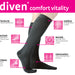 mediven for women vitality 30-40 mmHg Calf High Closed Toe Compression Stockings, Charcoal, I-Standard