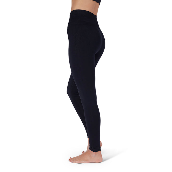 Rejuva Seamless Compression Leggings 15-20 mmHg Black Size S