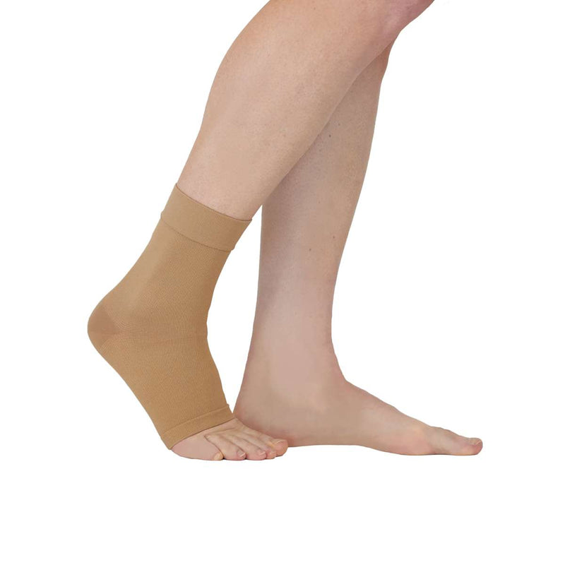 medi protect Seamless Knit Ankle Support, Beige, XS